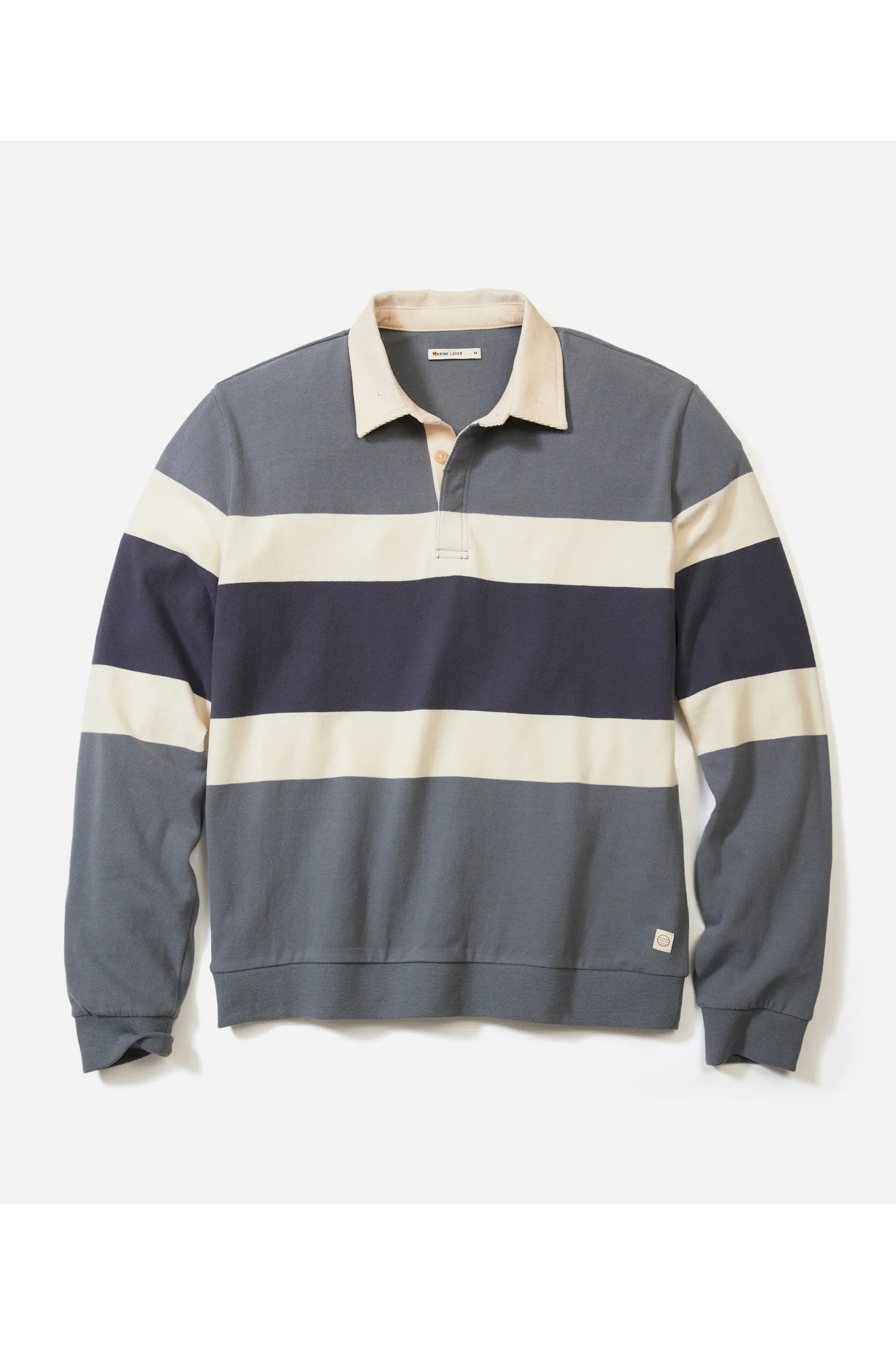 Sueded Rugby Polo - Stormy Weather Colorblock - DUNE + SALT
