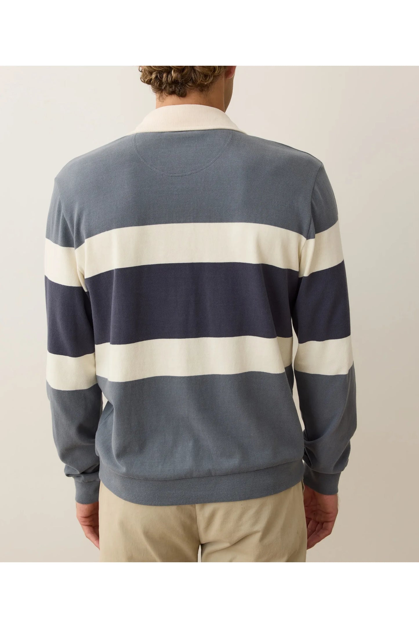 Sueded Rugby Polo - Stormy Weather Colorblock - DUNE + SALT
