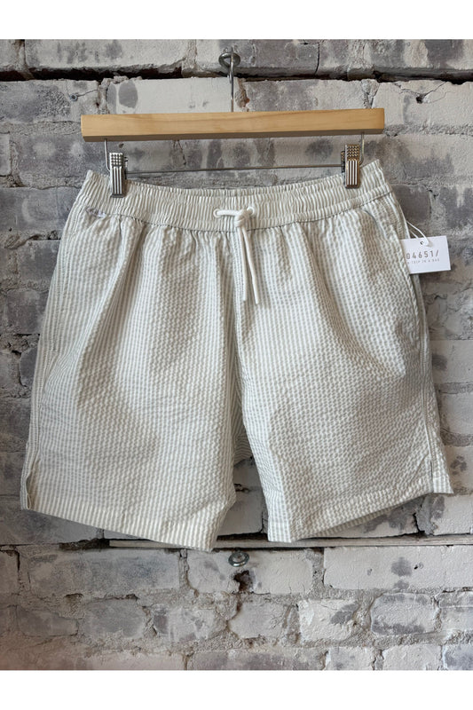 Seersucker Swim Short - Grey - DUNE + SALT