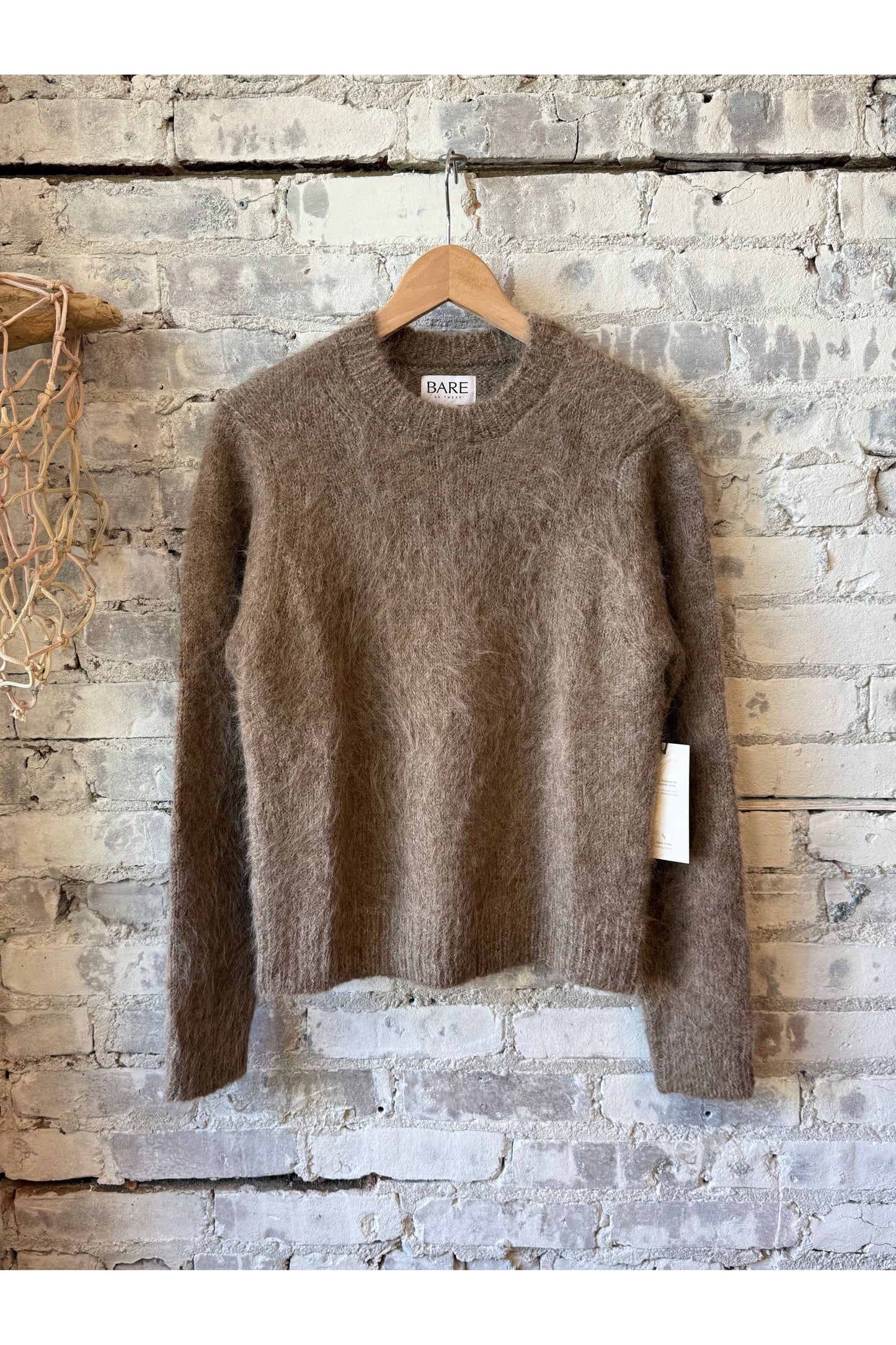 Suri Alpaca Crewneck - Taupe - DUNE + SALT