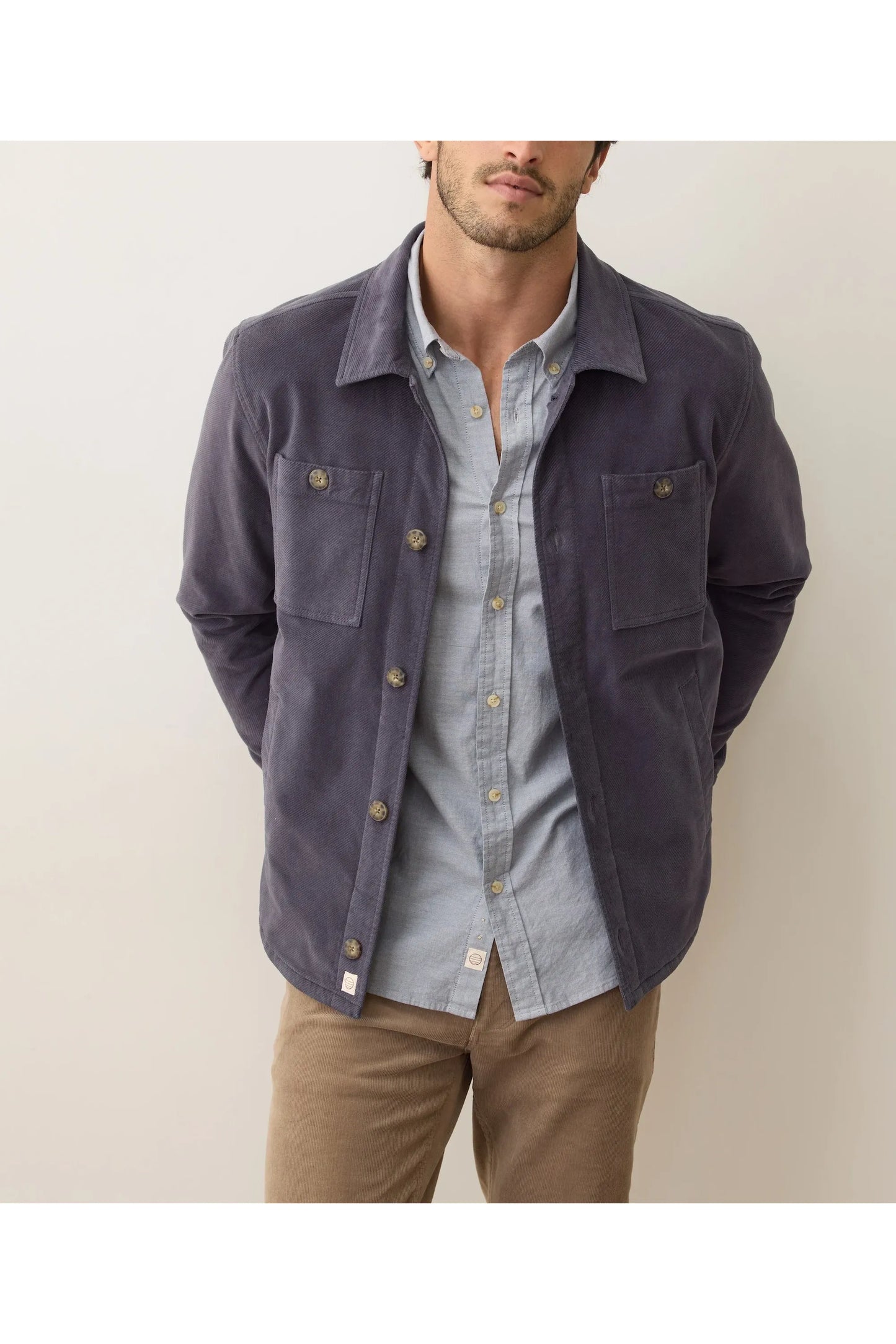 Max Moleskin Overshirt - Mood Indigo - DUNE + SALT
