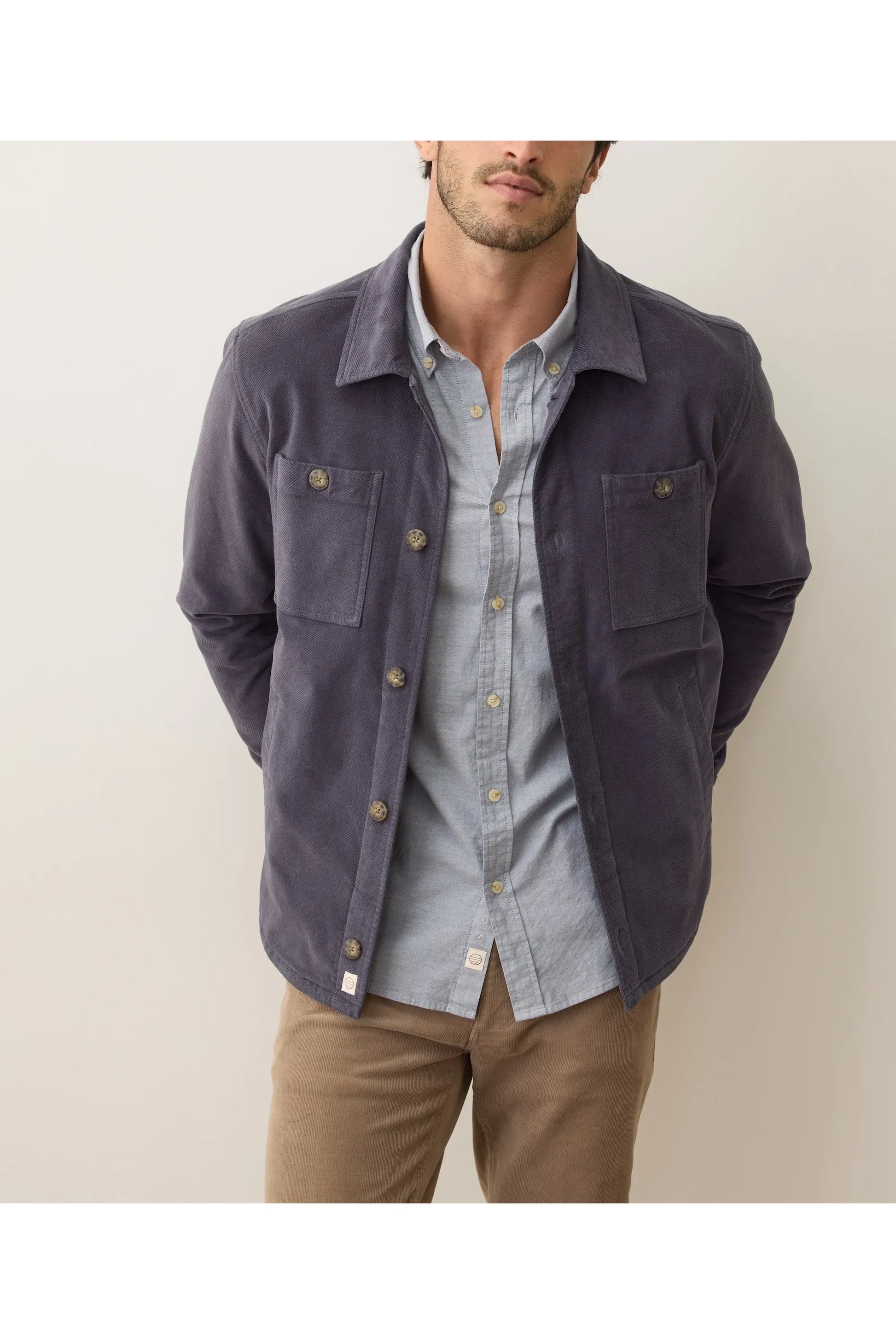 Max Moleskin Overshirt - Mood Indigo - DUNE + SALT
