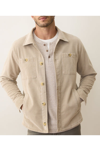 Max Moleskin Overshirt - Taupe - DUNE + SALT
