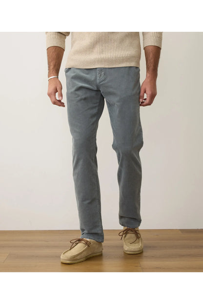 Saturday Slim-Straight Moleskin Chino - Balsam Green - DUNE + SALT