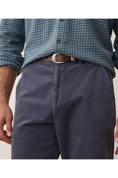 Saturday Slim-Straight Moleskin Chino - Mood Indigo - DUNE + SALT
