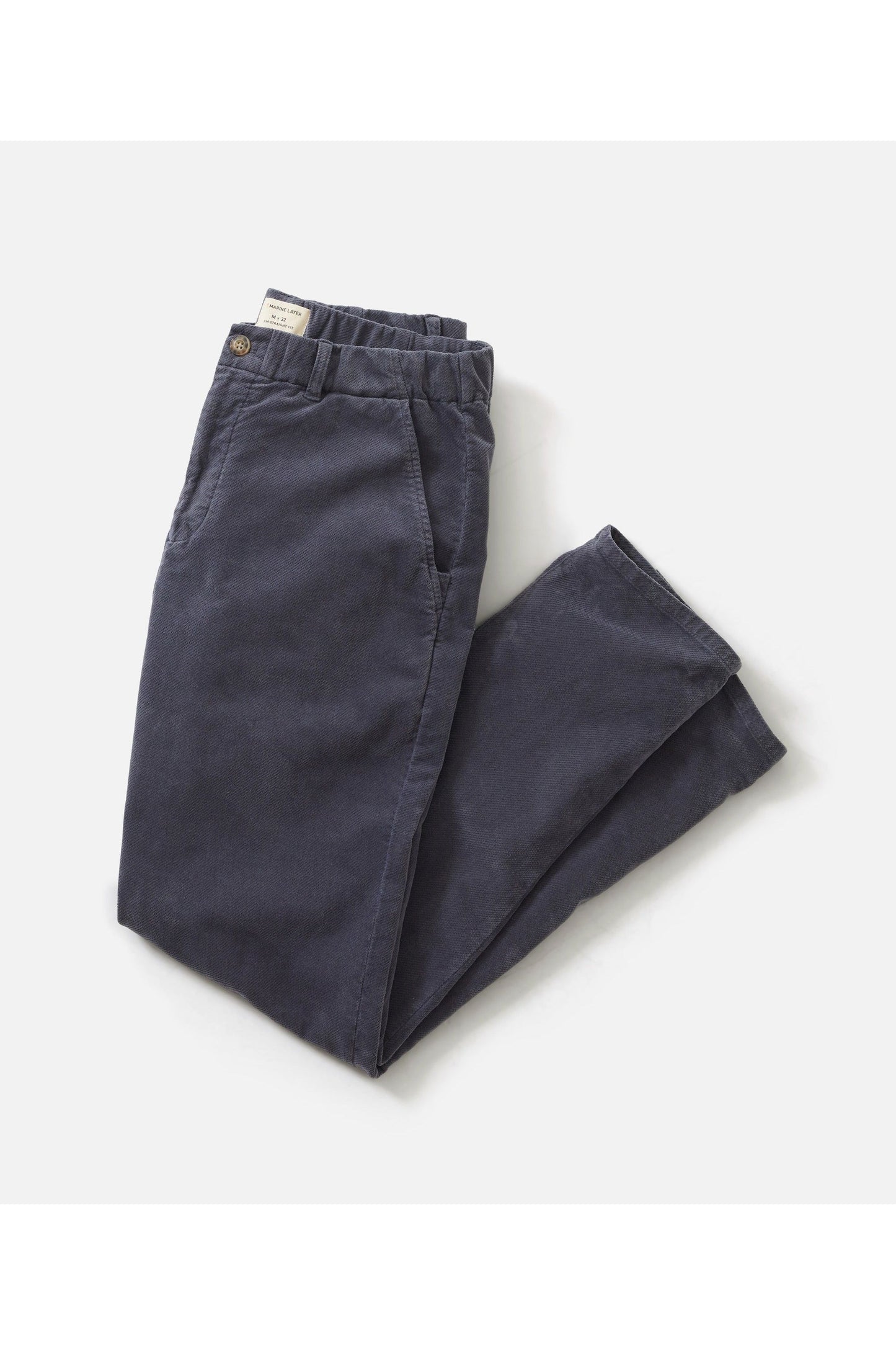 Saturday Slim-Straight Moleskin Chino - Mood Indigo - DUNE + SALT