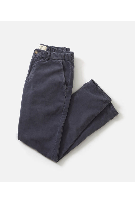 Saturday Slim-Straight Moleskin Chino - Mood Indigo - DUNE + SALT