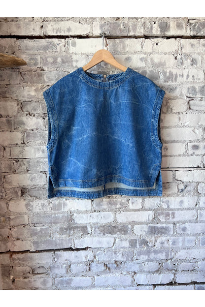 Denim Top - Mid Blue - DUNE + SALT