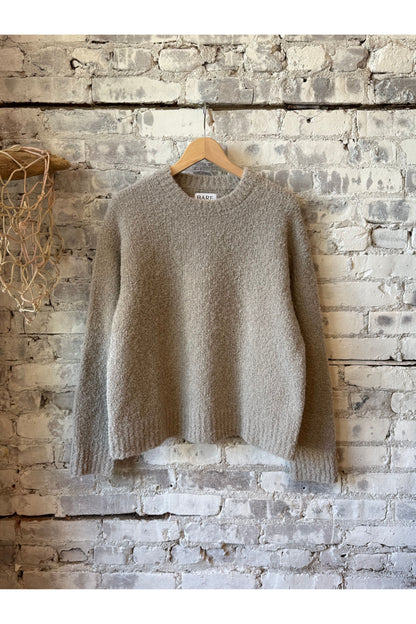 Colette Boucle Crewneck - Mushroom - DUNE + SALT