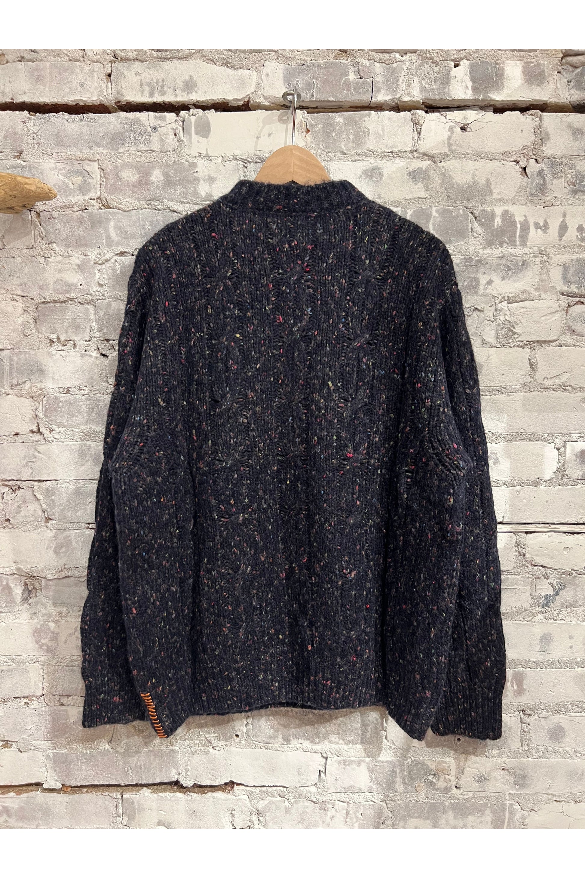 Over P's Cable Knit Donegal Sweater - Blue/Navy - DUNE + SALT