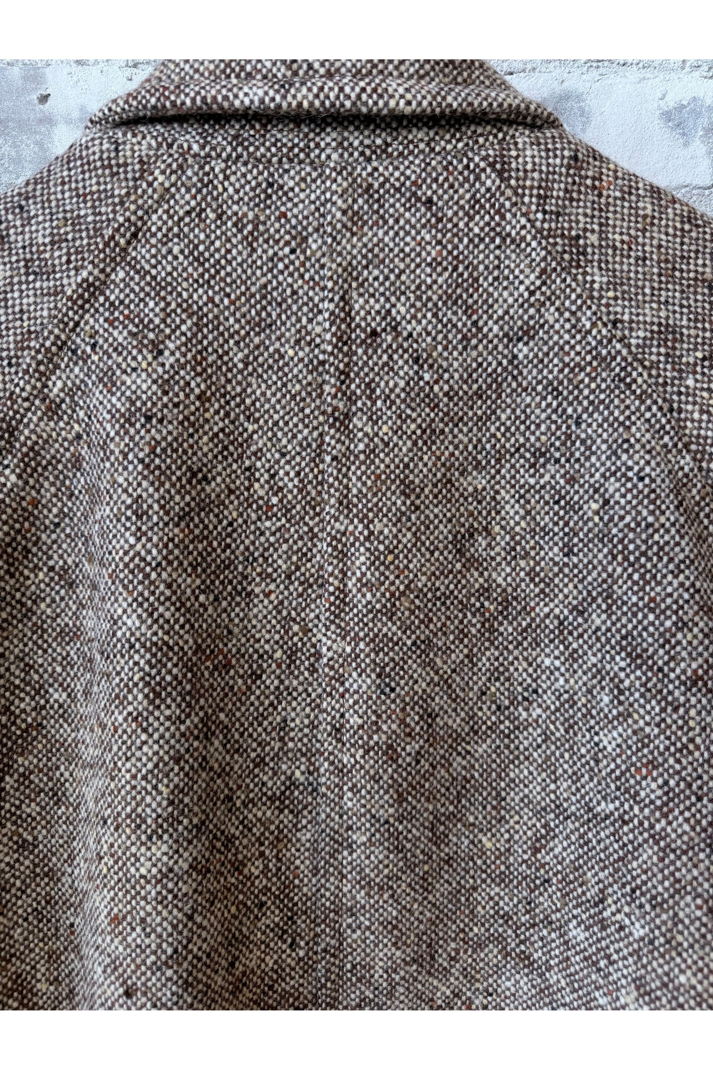 Raglan Wool Overcoat - Malted Barley Slub Donegal - DUNE + SALT