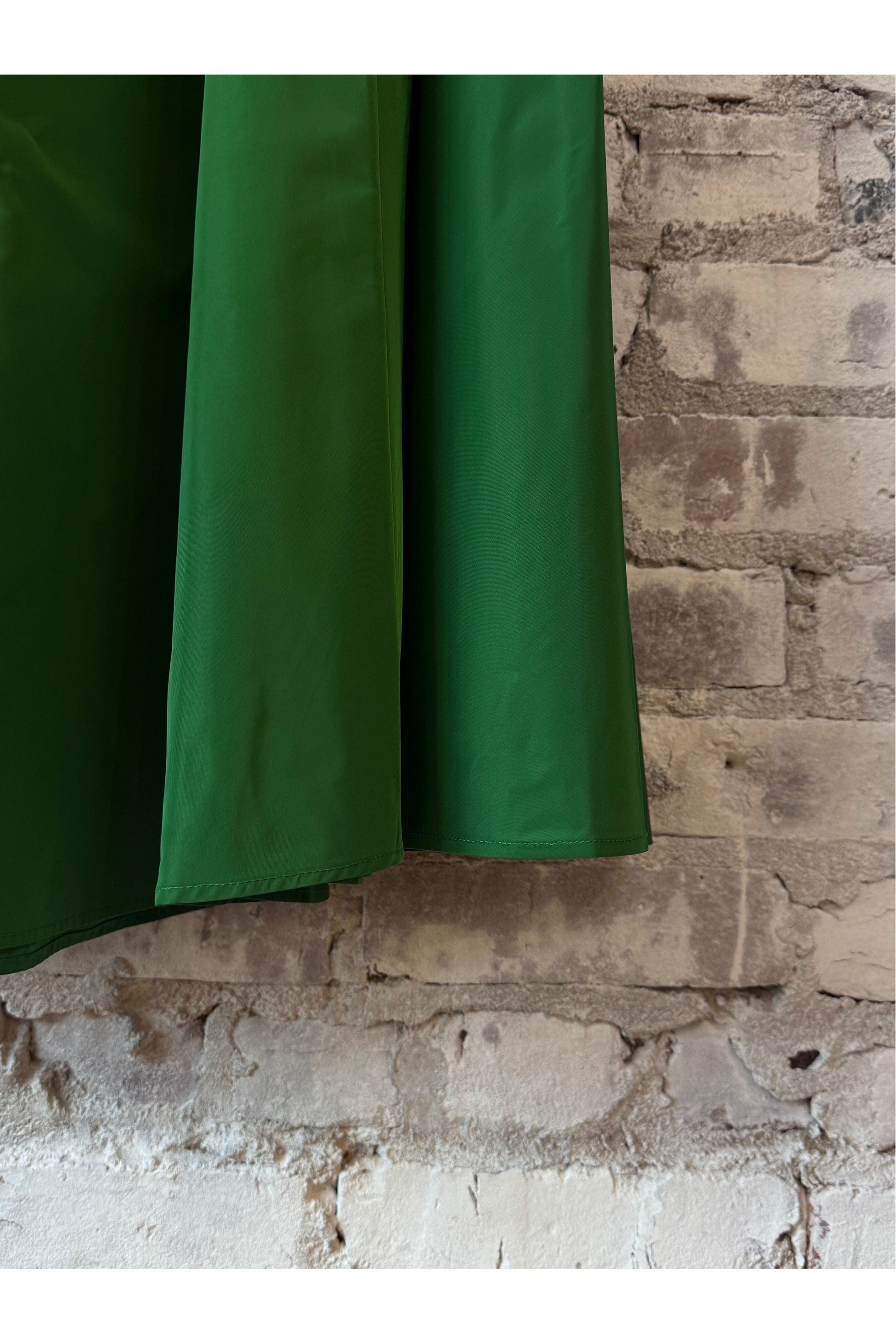 Midi Skirt with Pleats - Verde Green - DUNE + SALT