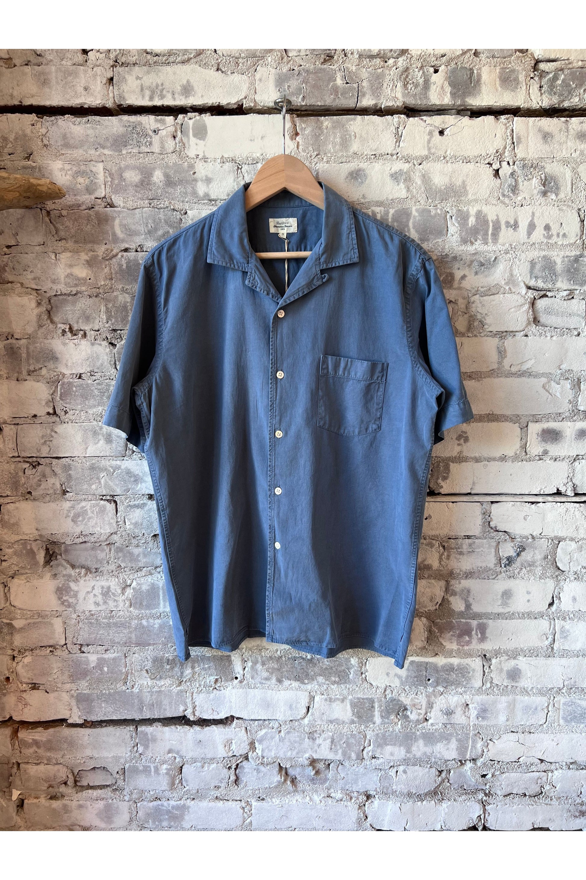 Palm Mc Pat Shirt - Coronet Blue - DUNE + SALT