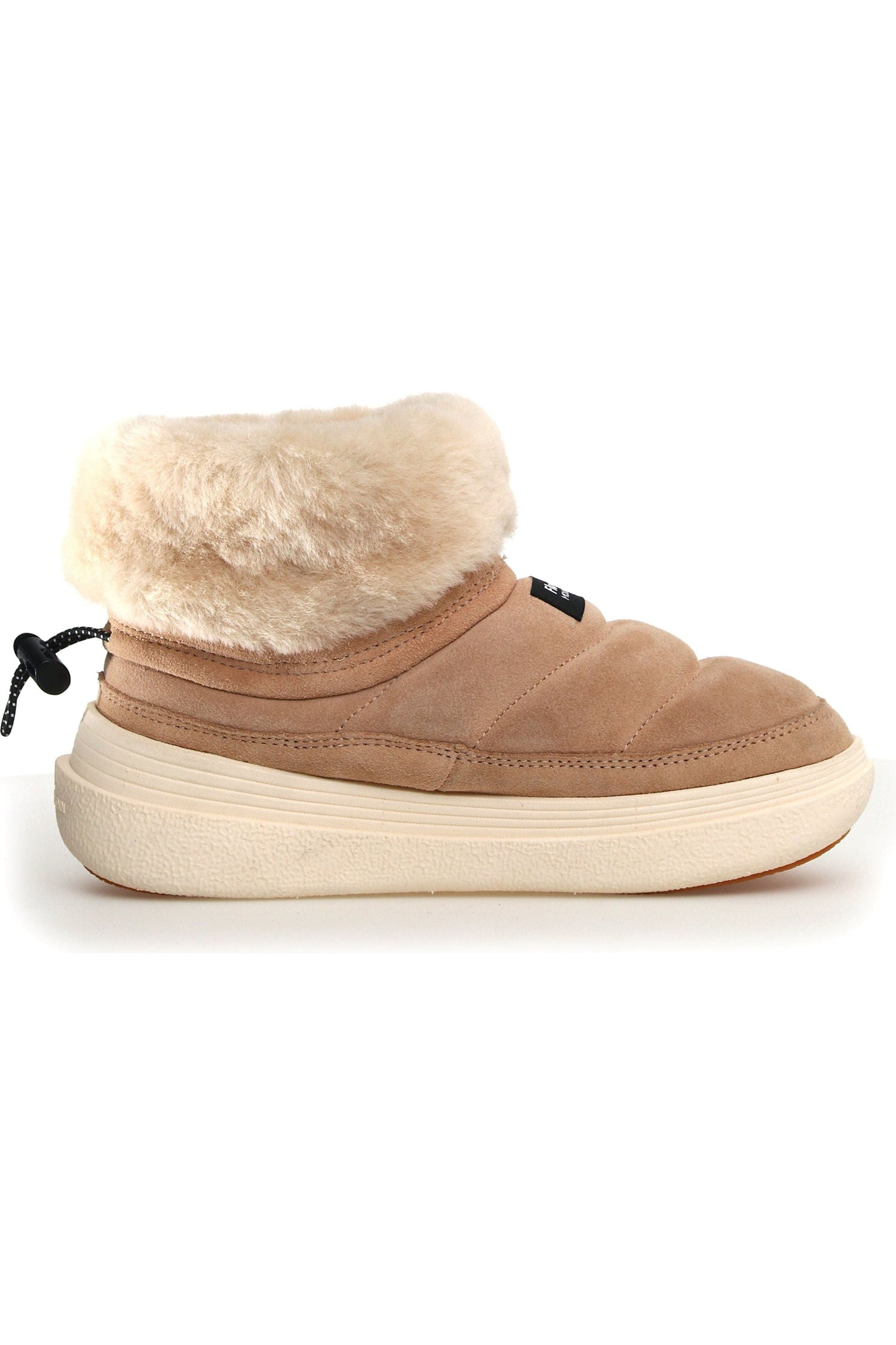 Fami Suede/Shearling Mid Boot - Light Brown - DUNE + SALT