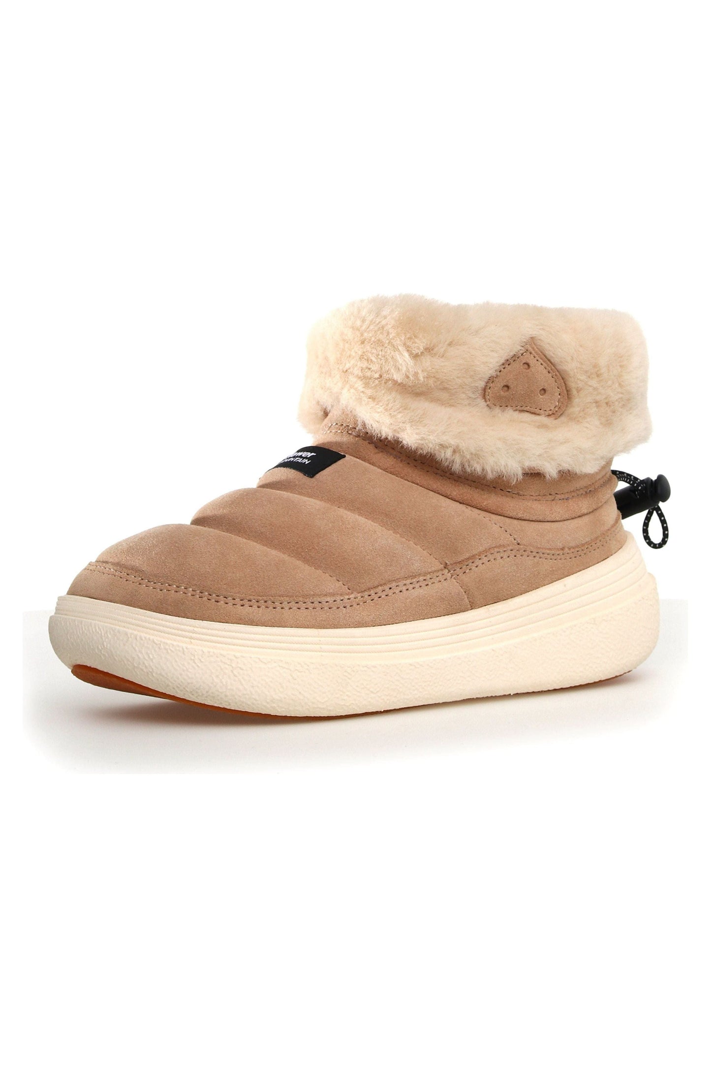 Fami Suede/Shearling Mid Boot - Light Brown - DUNE + SALT