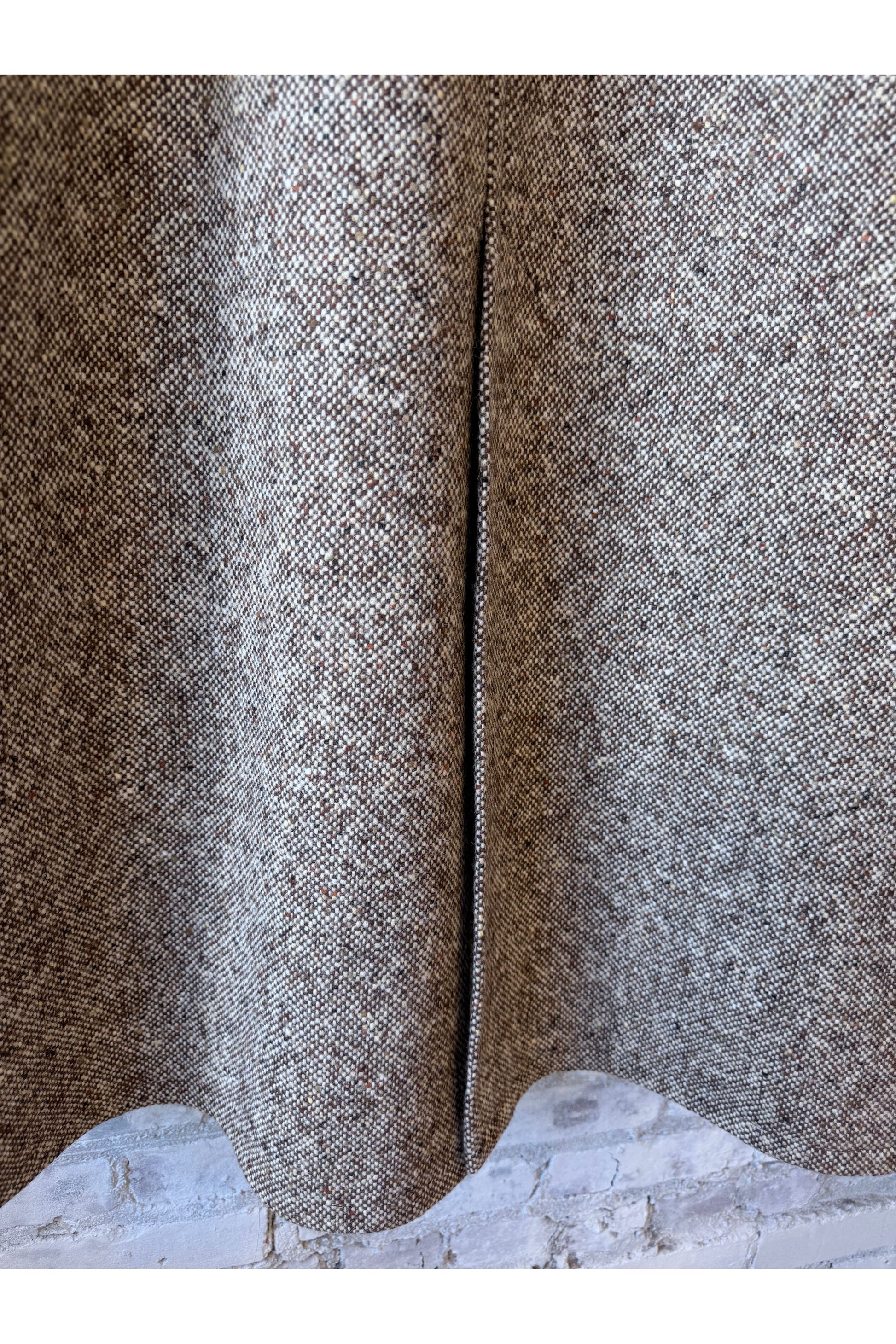 Raglan Wool Overcoat - Malted Barley Slub Donegal - DUNE + SALT