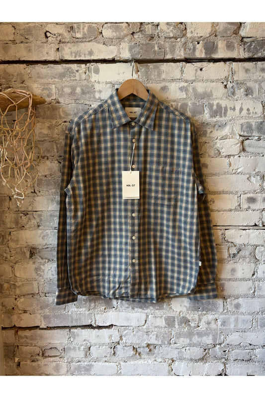 Deon Flannel Shirt - Blue Flannel - DUNE + SALT