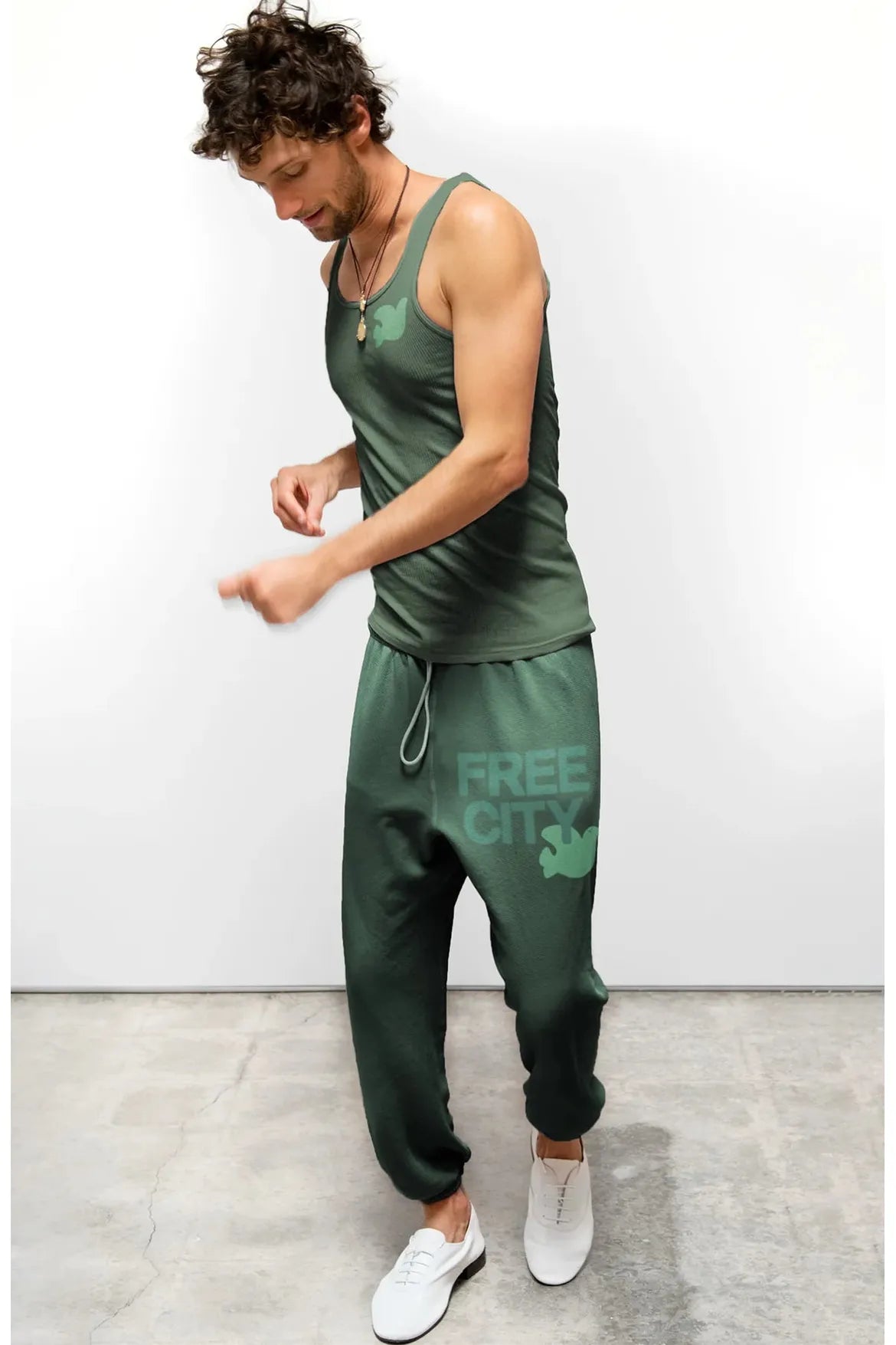 FREECITYLARGE sweatpant - moonshrooms/blues - DUNE + SALT