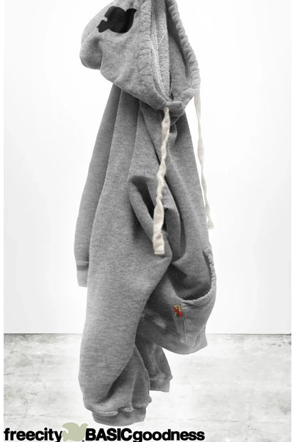 BASICGOODNESS Light-Terry/Fluff Hoodie - Heatheryumm