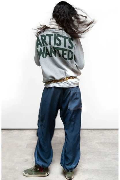 MATTE/SATIN LOOSE DRAWCORD BIGGY - Moonshrooms Powder - DUNE + SALT