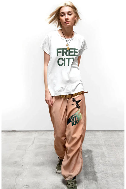 FREECITY "the doing of it is the being of it" SUPERVINTAGE Shortsleeve Tee - Laundry Whites - DUNE + SALT