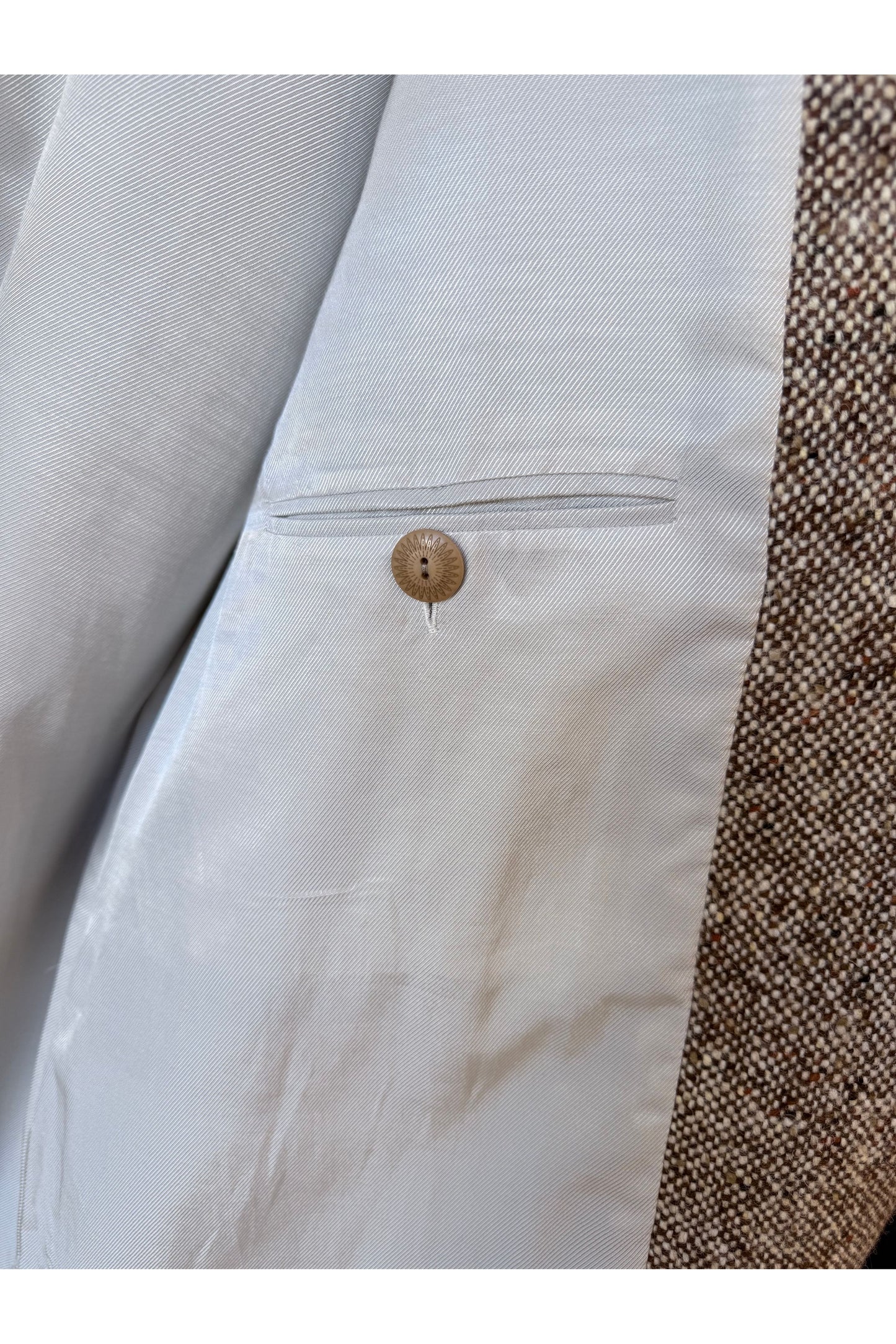 Raglan Wool Overcoat - Malted Barley Slub Donegal - DUNE + SALT