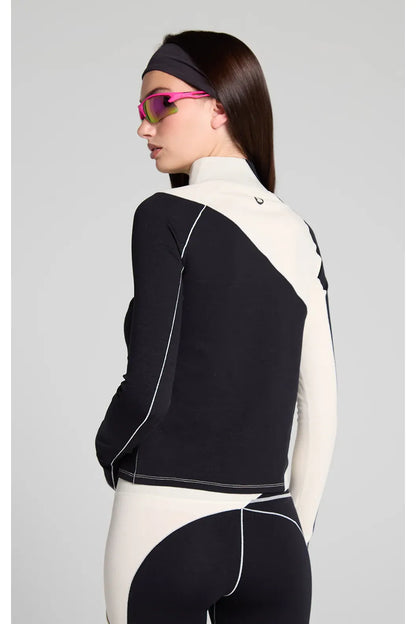 Wool Sculpt Merino Mock Neck - After Dark