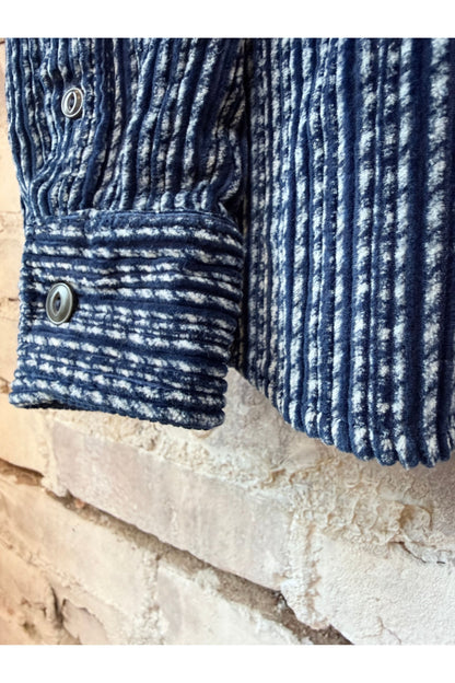 Benson Cord Overshirt- Indigo