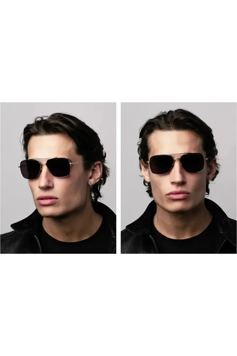 Flight Seven Glasses - Black Palladium/Black Enamel - DUNE + SALT