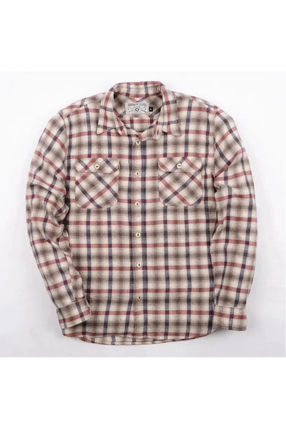 Jepson Woven Shirt - Cream Plaid - DUNE + SALT