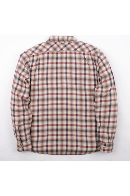 Jepson Woven Shirt - Cream Plaid - DUNE + SALT