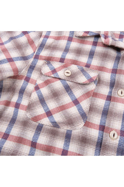 Jepson Woven Shirt - Cream Plaid - DUNE + SALT