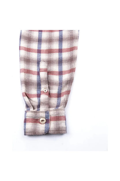 Jepson Woven Shirt - Cream Plaid - DUNE + SALT