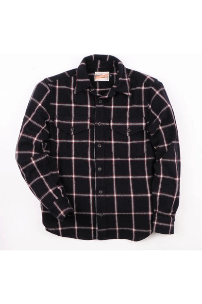 Kamas Wool Plaid Shirt - Navy - DUNE + SALT