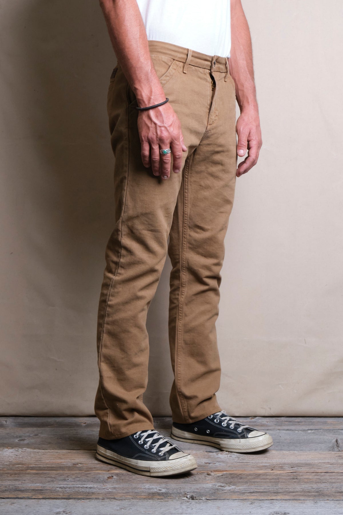 14 Ounce Slub Worker's Chino - Tan - DUNE + SALT