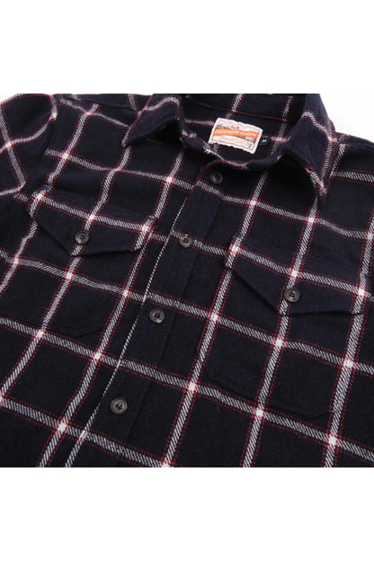 Kamas Wool Plaid Shirt - Navy - DUNE + SALT