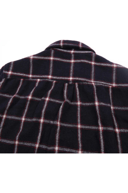 Kamas Wool Plaid Shirt - Navy - DUNE + SALT