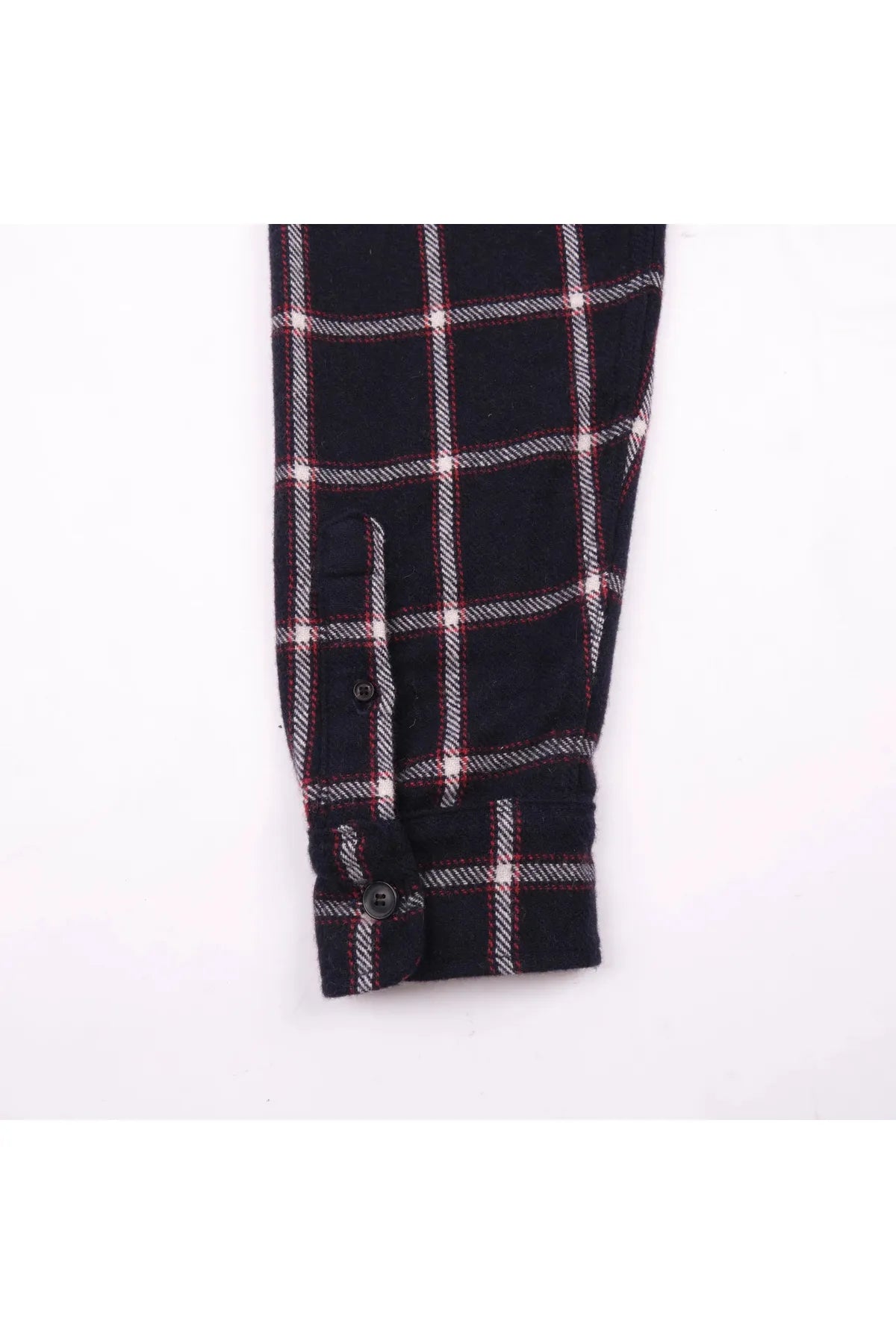 Kamas Wool Plaid Shirt - Navy - DUNE + SALT