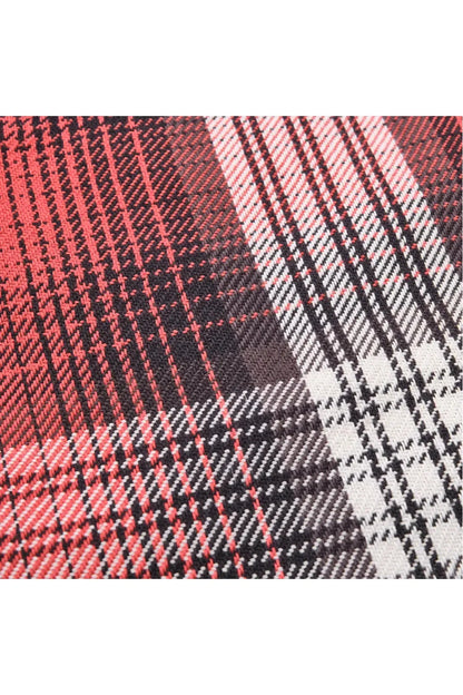 Wells Plaid Shirt - Ibis Red - DUNE + SALT