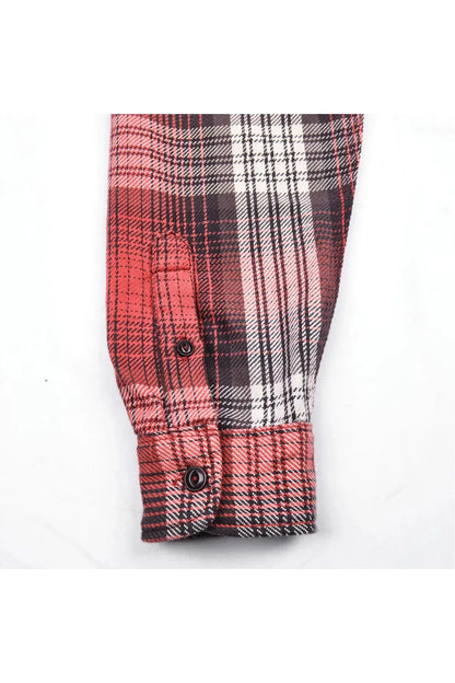 Wells Plaid Shirt - Ibis Red - DUNE + SALT