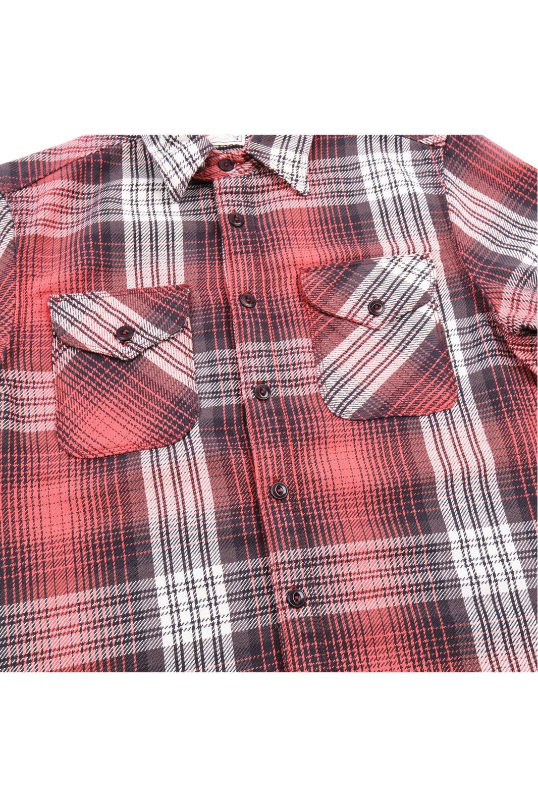Wells Plaid Shirt - Ibis Red - DUNE + SALT