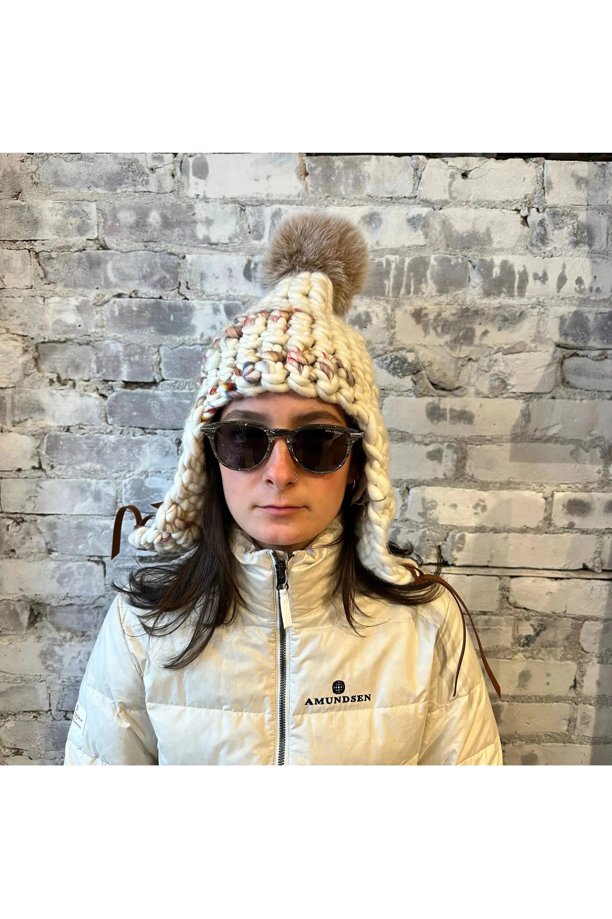 Twombly Fro Tri + Blush XL Pom - DUNE + SALT