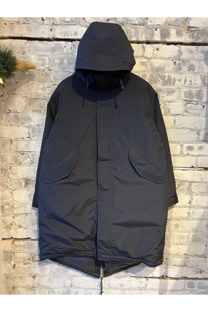 GORE-TEX Long Down Coat - Navy - DUNE + SALT