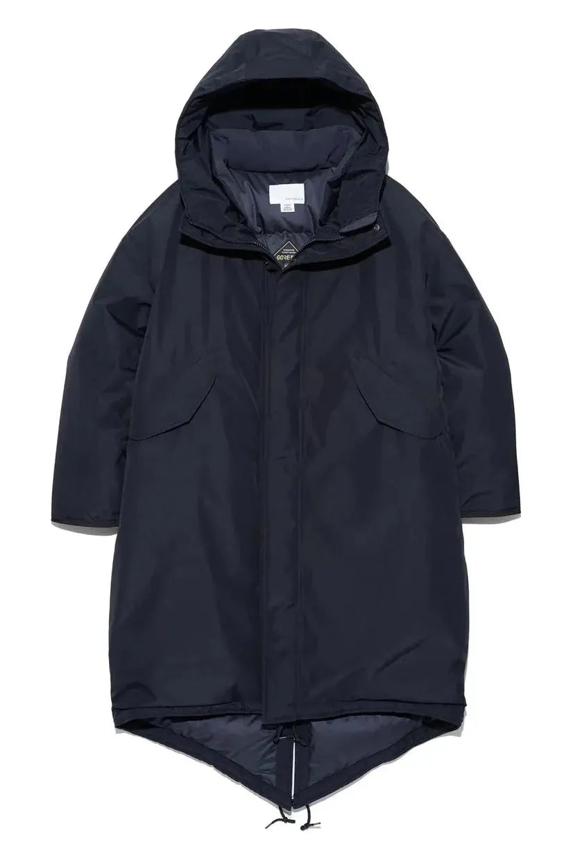 GORE-TEX Long Down Coat - Navy - DUNE + SALT