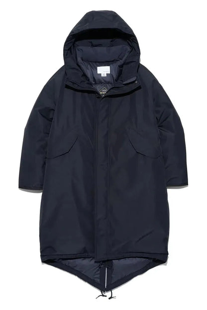 GORE-TEX Long Down Coat - Navy - DUNE + SALT