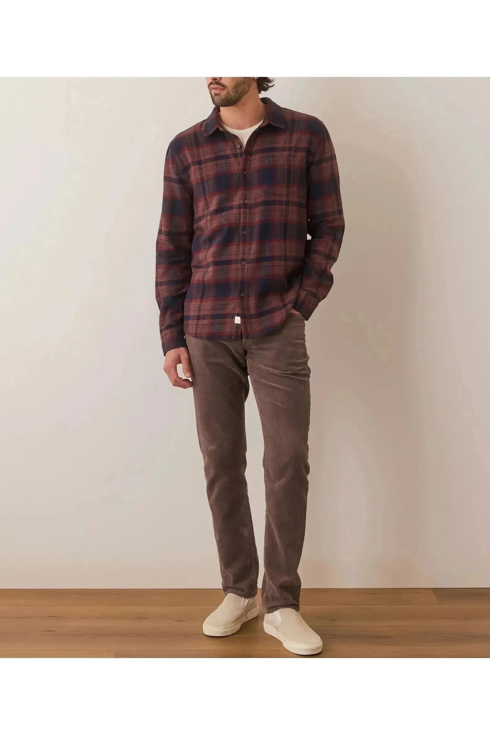Tahoe Flannel Shirt - Navy Warm Plaid - DUNE + SALT