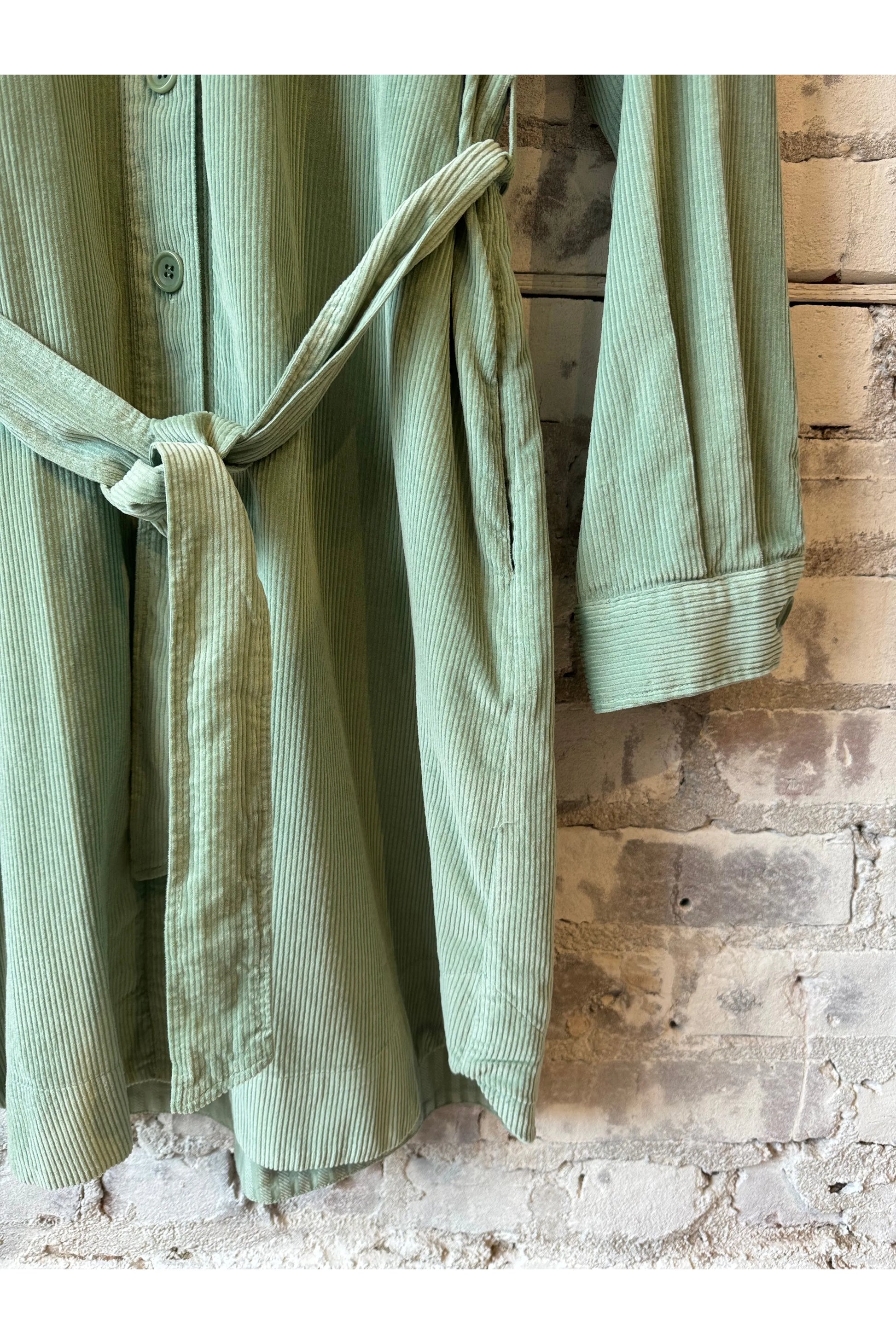 Corduroy Revol Dress - Jade - DUNE + SALT