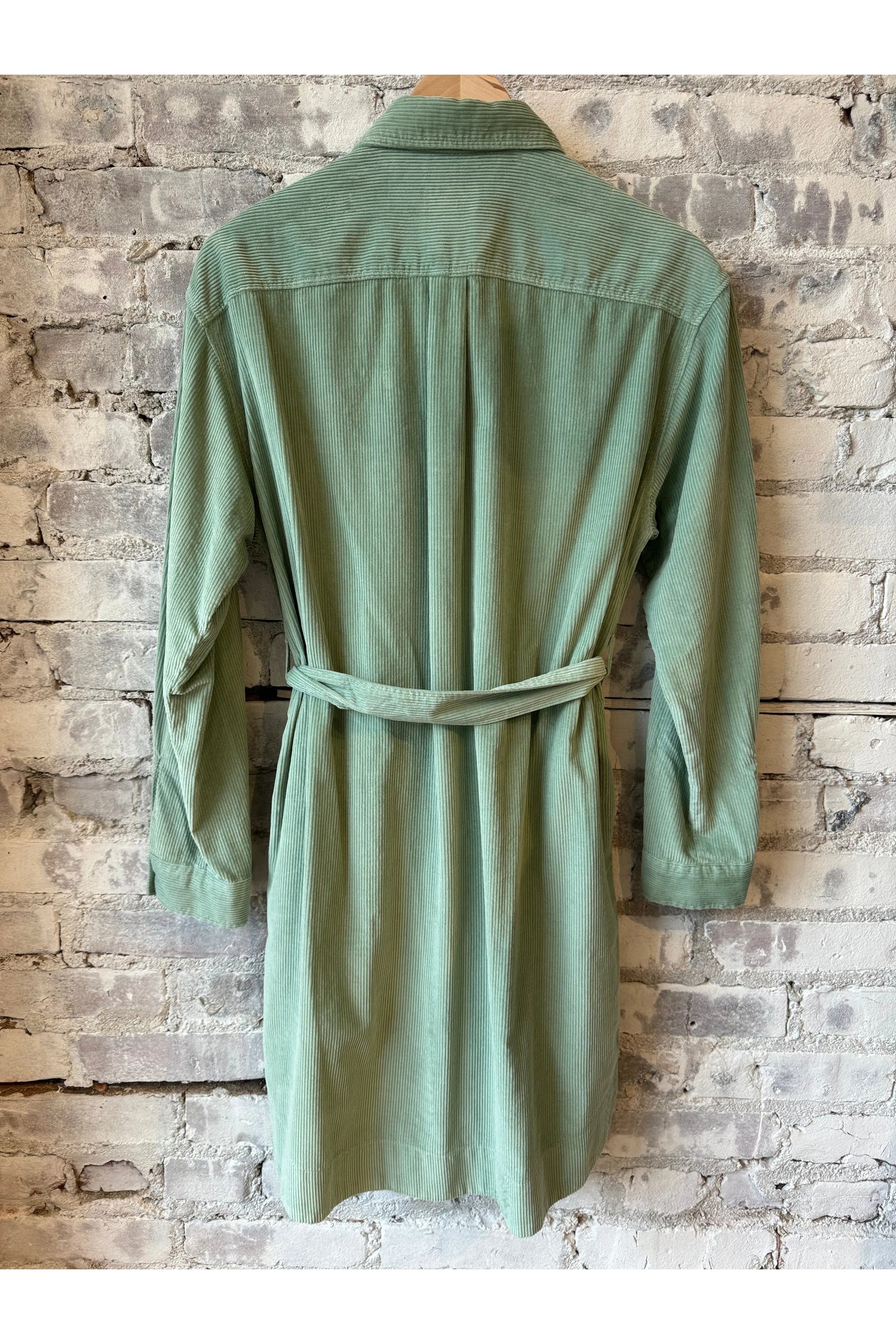 Corduroy Revol Dress - Jade - DUNE + SALT
