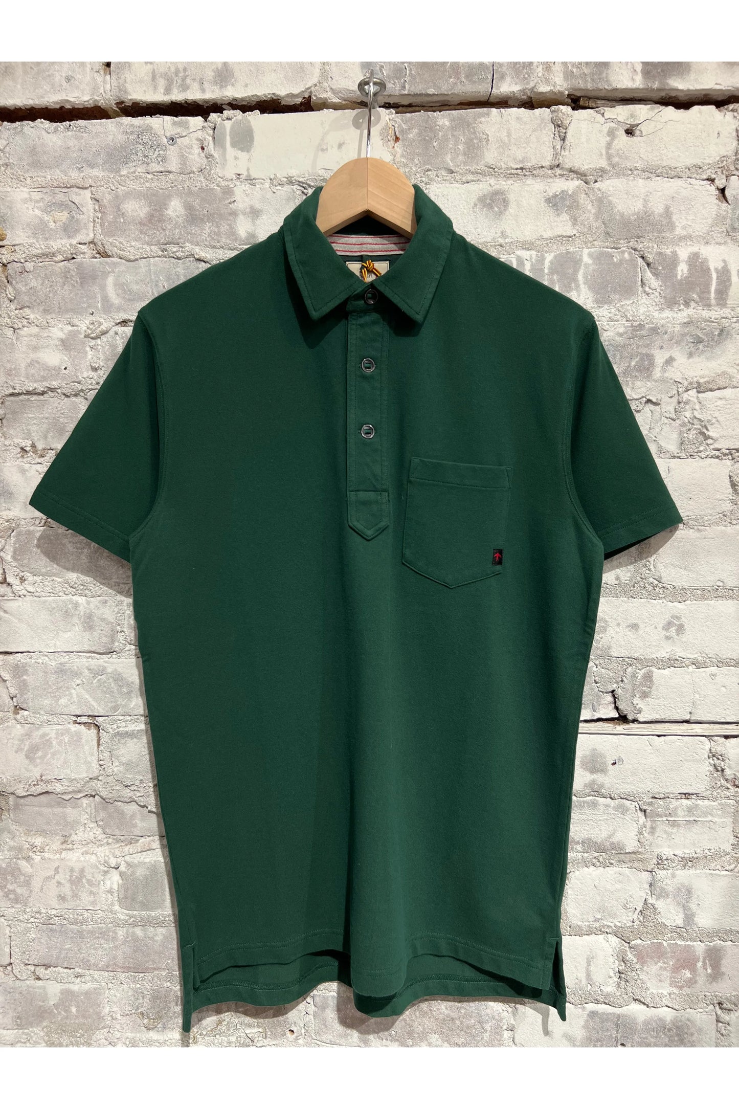 Pique Slot Polo - Forest Green - DUNE + SALT