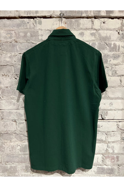 Pique Slot Polo - Forest Green - DUNE + SALT